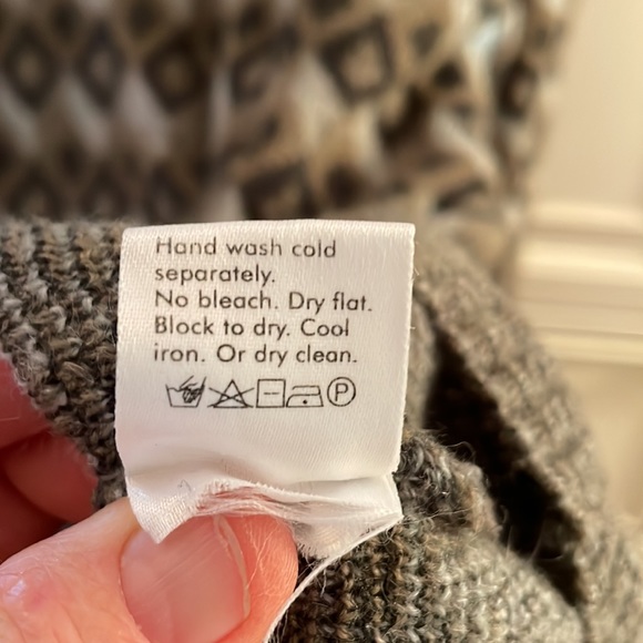 Men’s Crew Neck Sweater Made in Italy Wool & Acrylic & Nylon Size XL - Picture 5 of 5